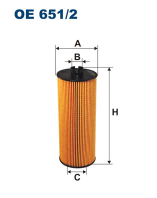 Filtr oleju FILTRON OE651/2
