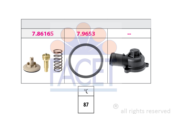 Termostat FACET 7.8617K