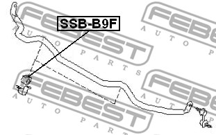 Guma stabilizatora FEBEST SSB-B9F