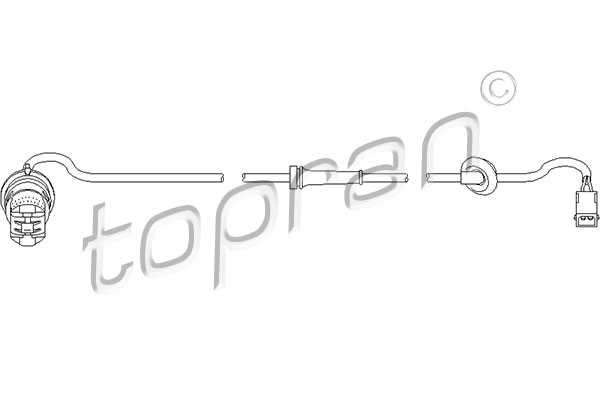 Czujnik ABS TOPRAN 110 486