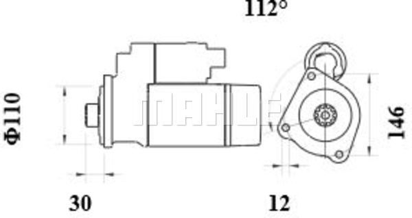Rozrusznik MAHLE MS 1007