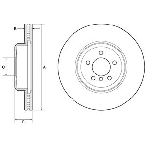 Tarcza hamulcowa DELPHI BG9158C