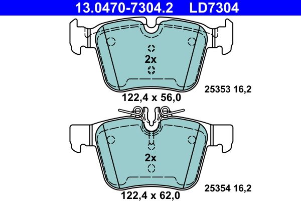 Klocki hamulcowe ATE 13.0470-7304.2