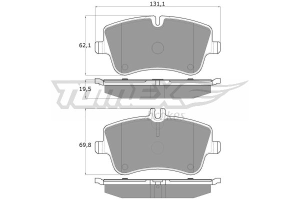 Klocki hamulcowe TOMEX BRAKES TX 12-78