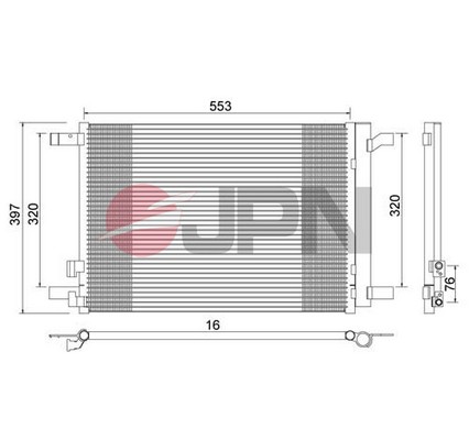 Skraplacz klimatyzacji JPN 60C9079-JPN