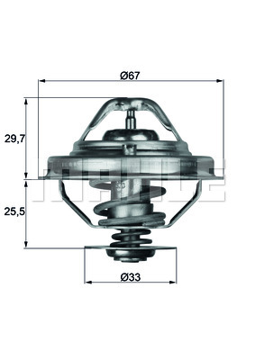 Termostat MAHLE TX 38 80D