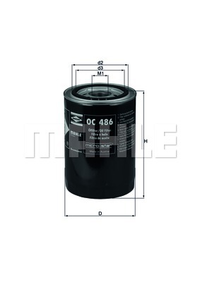 Filtr oleju MAHLE OC 486