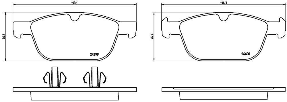 Klocki hamulcowe BREMBO P 86 023