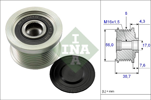 Sprzęgło alternatora INA 535 0131 10