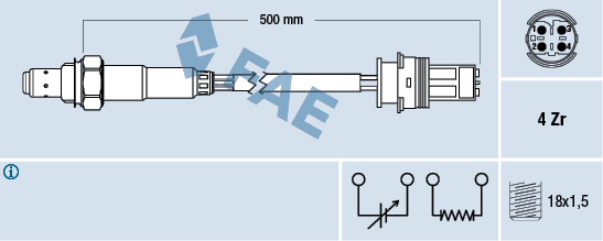 Sonda lambda FAE 77504