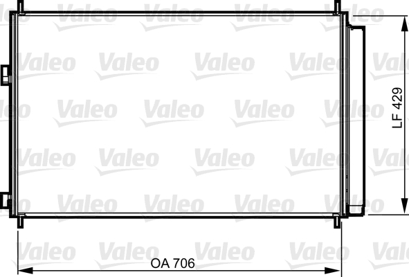 Skraplacz klimatyzacji VALEO 814204