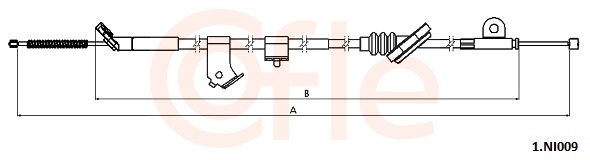 Cięgło, hamulec postojowy COFLE 92.1.NI009