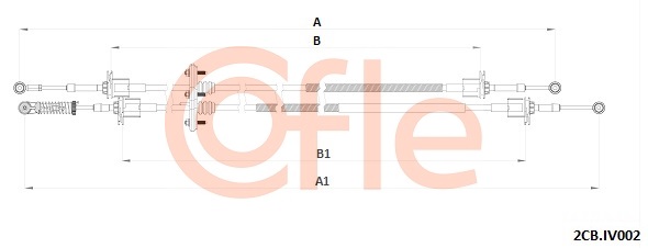 Linka dźwigni zmiany biegów COFLE 92.2CB.IV002