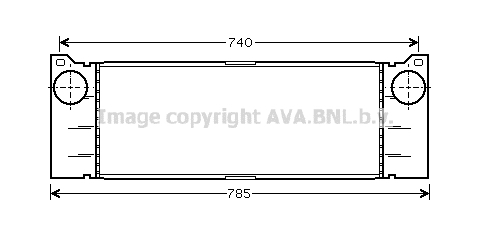 Chłodnica powietrza intercooler AVA QUALITY COOLING MSA4473