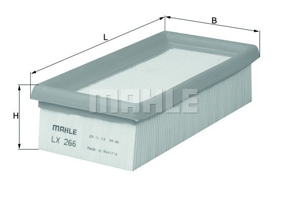 Filtr powietrza MAHLE LX 266