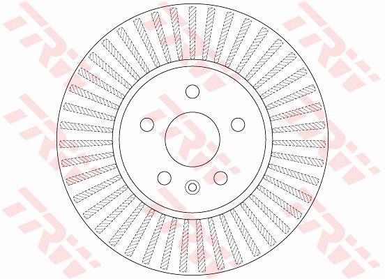 Tarcza hamulcowa TRW DF6629