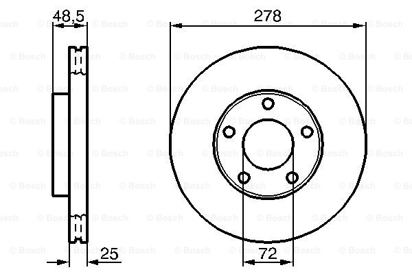 Tarcza hamulcowa BOSCH 0 986 479 C68