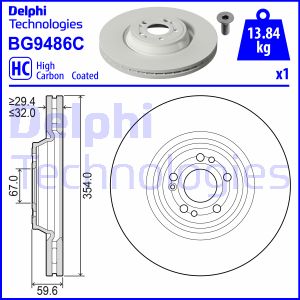 Tarcza hamulcowa DELPHI BG9486C