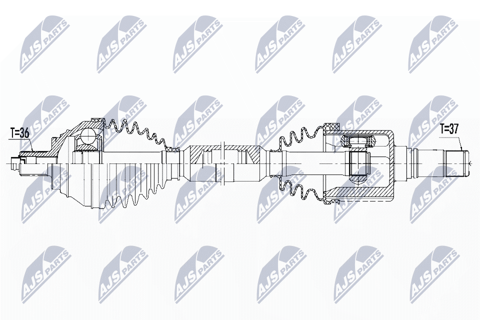 Wał napędowy NTY NPW-VW-083