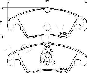 Klocki hamulcowe JAPKO 500309