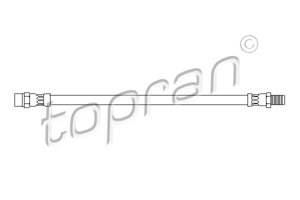 Przewód hamulcowy elastyczny TOPRAN 400 215