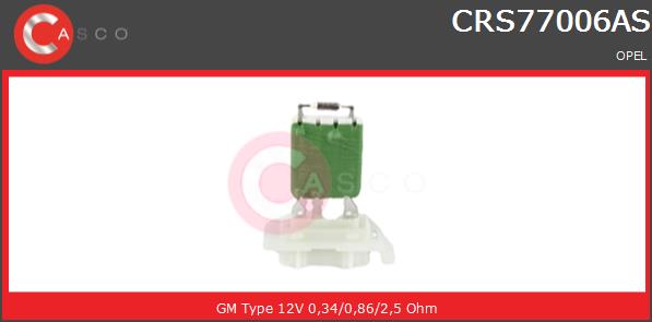 Opornik wentylatora CASCO CRS77006AS