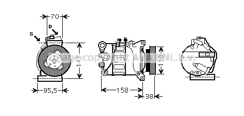 Kompresor klimatyzacji AVA QUALITY COOLING VOAK143