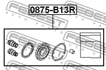 Zestaw naprawczy zacisku FEBEST 0875-B13R