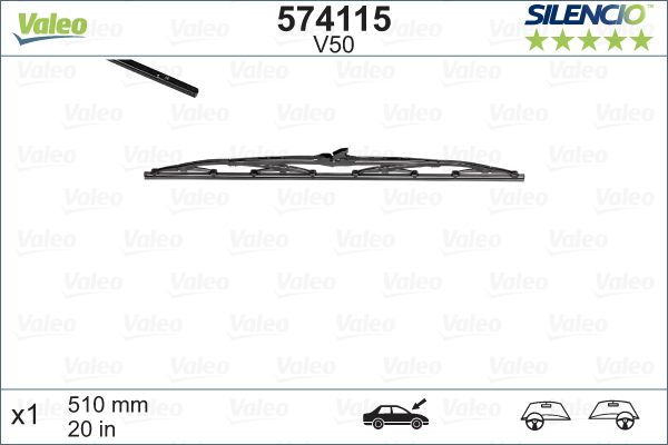 Pióro wycieraczki VALEO 574115