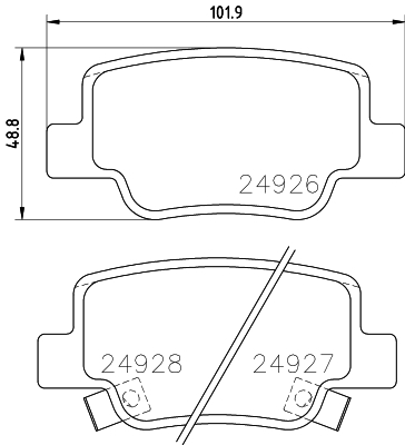 Klocki hamulcowe HELLA 8DB 355 014-891