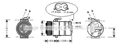 Kompresor klimatyzacji AVA QUALITY COOLING OLAK316
