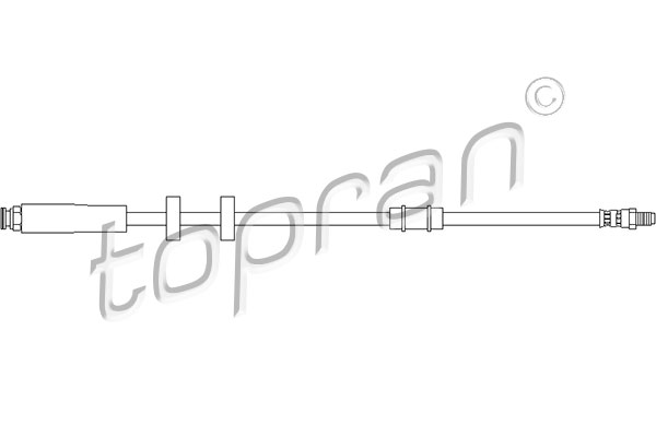 Przewód hamulcowy elastyczny TOPRAN 720 925