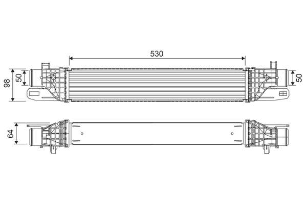 Chłodnica powietrza intercooler VALEO 818541