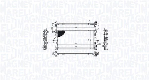 Chłodnica, układ chłodzenia silnika MAGNETI MARELLI 350213215300