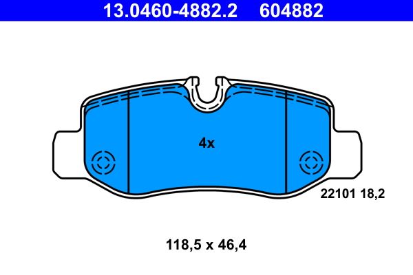 Klocki hamulcowe ATE 13.0460-4882.2