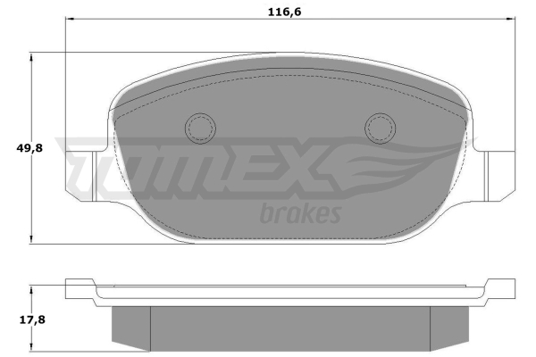 Klocki hamulcowe TOMEX BRAKES TX 17-70