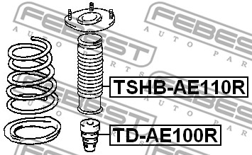 Osłona  miecha powietrznego FEBEST TSHB-AE110R