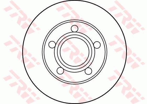 Tarcza hamulcowa TRW DF2651