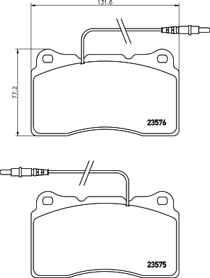 Klocki hamulcowe HELLA 8DB 355 018-671