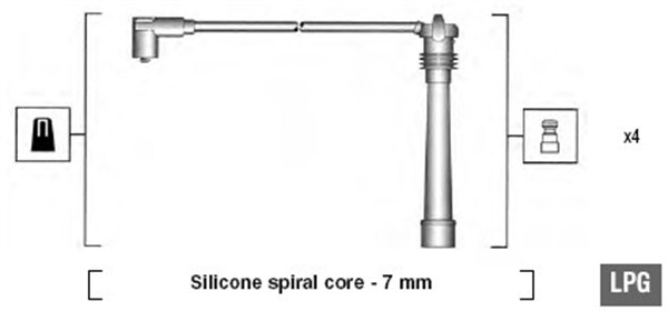 Przewody zapłonowe MAGNETI MARELLI 941095980634