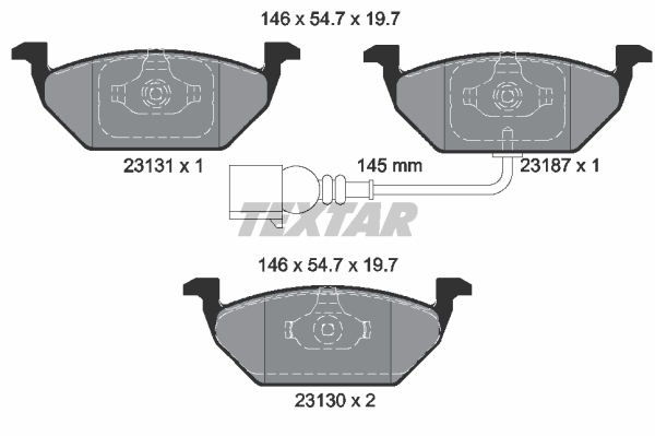 Klocki hamulcowe TEXTAR 2313101