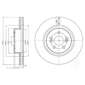 Tarcza hamulcowa DELPHI BG4111