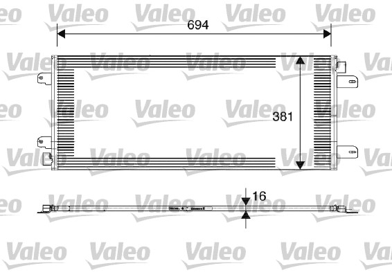 Skraplacz klimatyzacji VALEO 817689