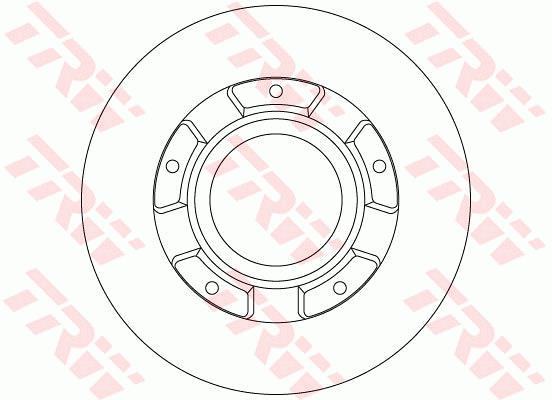 Tarcza hamulcowa TRW DF6510S