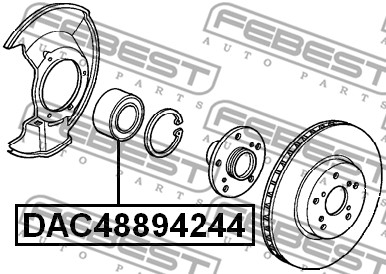 Łożysko koła FEBEST DAC48894244