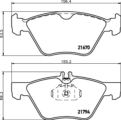 Klocki hamulcowe HELLA 8DB 355 007-861