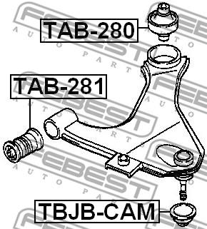Tuleja wahacza FEBEST TAB-280