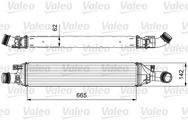 Chłodnica powietrza intercooler VALEO 818643