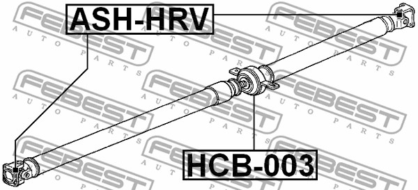 Łącznik wału napędowego FEBEST ASH-HRV
