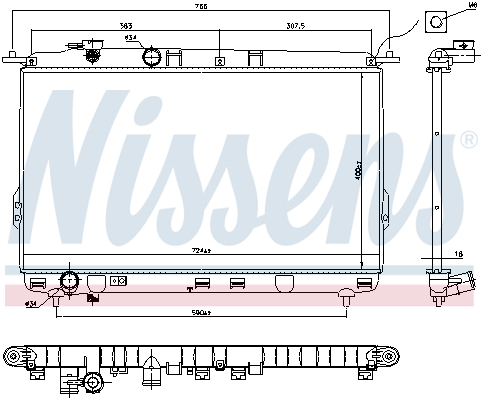 Chłodnica NISSENS 67026